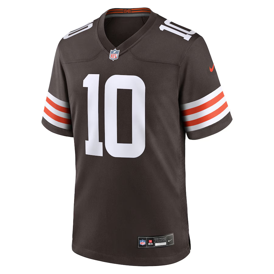 Cleveland Browns Quinshon Judkins Nike Brown 2025 NFL Draft Game Jersey