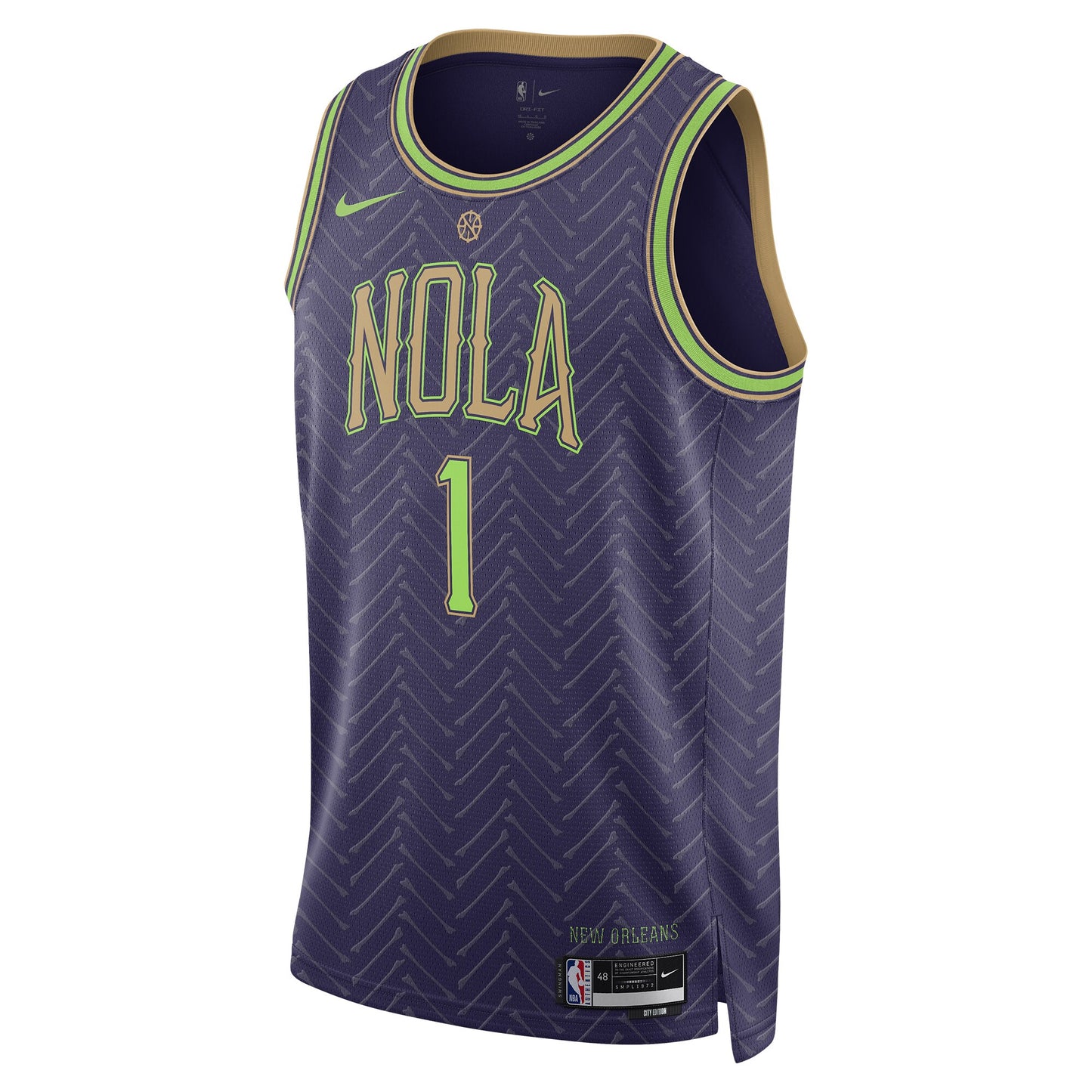 Unisex New Orleans Pelicans Zion Williamson Purple 2024/25 Swingman Jersey - City Edition