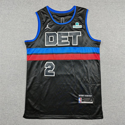 Detroit Pistons Cade Cunningham #2 City Edition Swingman Jersey — Embroidered