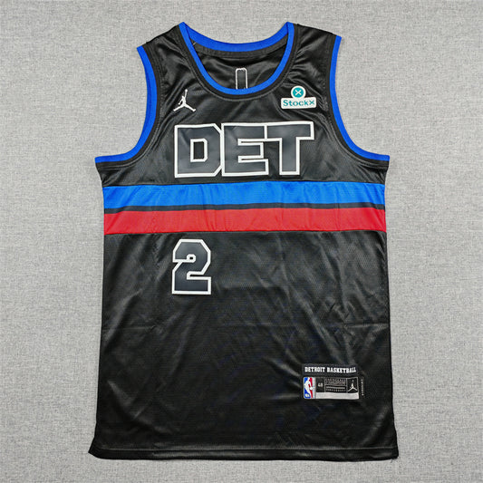 Detroit Pistons Cade Cunningham #2 City Edition Swingman Jersey — Embroidered