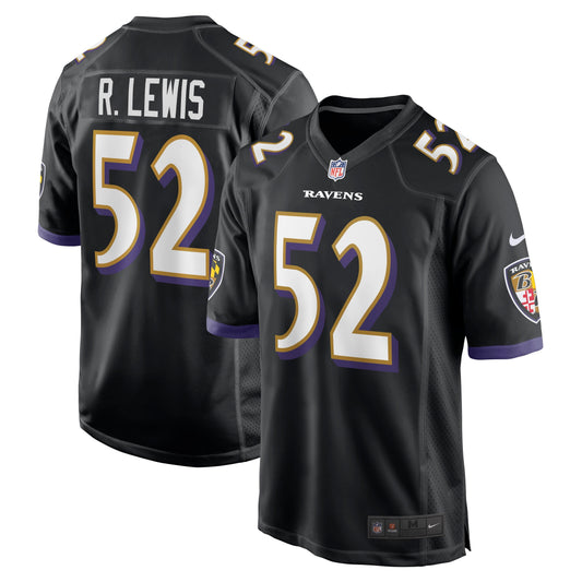 Ray Lewis Baltimore Ravens Nike Retired   Jersey - Black