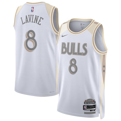 Unisex Chicago Bulls Zach LaVine  White 2024/25 Swingman  Jersey - City Edition