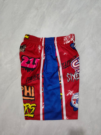 JUST DON Philadelphia 76ers Pocket Shorts