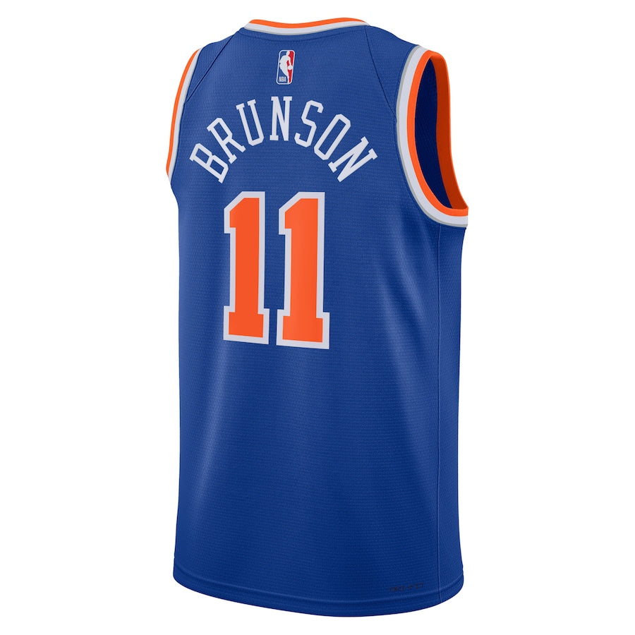 New York Knicks Jalen Brunson #11  Bule Jersey