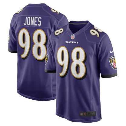 Travis Jones Baltimore Ravens Nike   Game Jersey - Purple