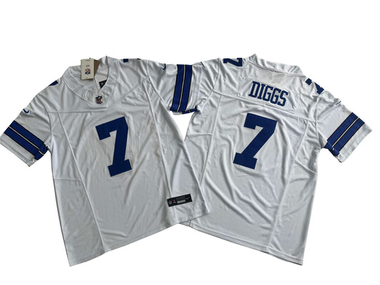 Dallas Cowboys 7# Trevon Diggs  Limited Jersey-White