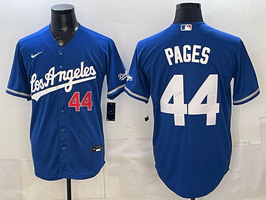 Men's Los Angeles Dodgers Andy Pages #44 Royal Alternate Replica Jersey
