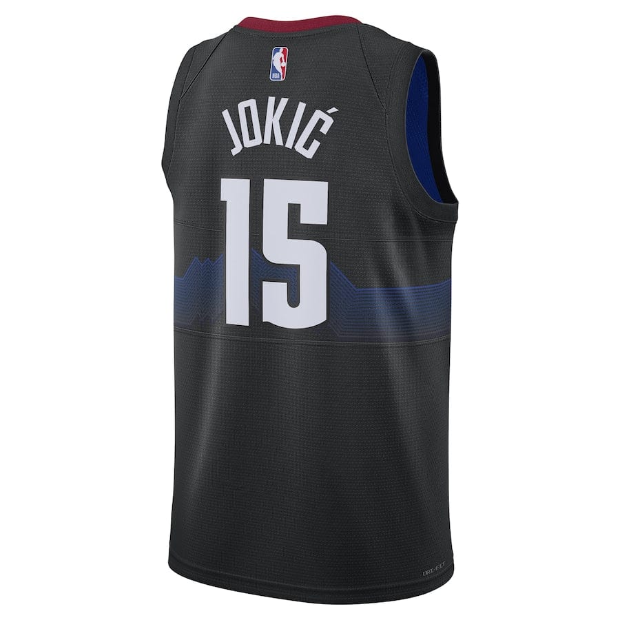 Men's Denver Nuggets Black 2024 Finished Swingman2023-2024 season Jersey City Edition