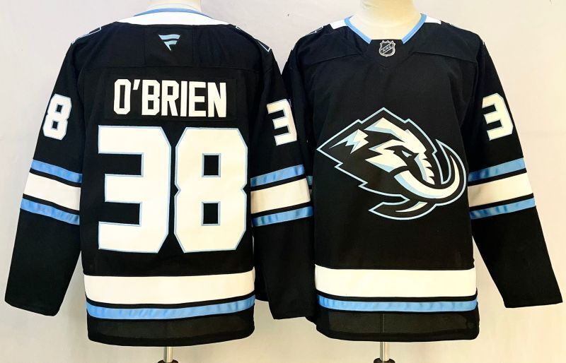 Men's Utah Mammoth Liam O'Brien #38 Black Player Jersey
