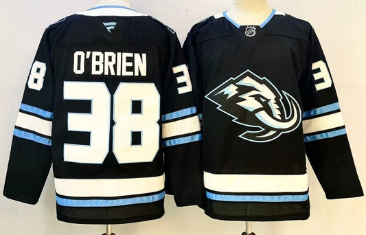 Men's Utah Mammoth Liam O'Brien #38 Black Player Jersey