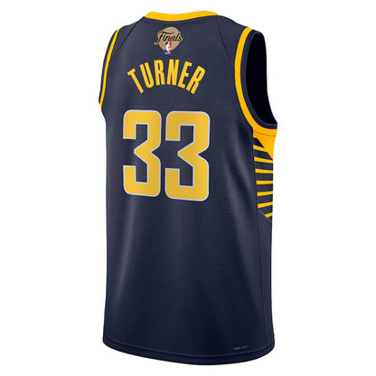 Indiana Pacers Myles Turner Nike Navy 2025 NBA Finals Swingman Jersey - Icon Edition