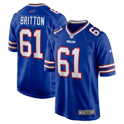 Gunner Britton Buffalo Bills Nike Game Jersey -  Royal