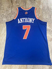 Knicks No. 7 Anthony  Blue MN