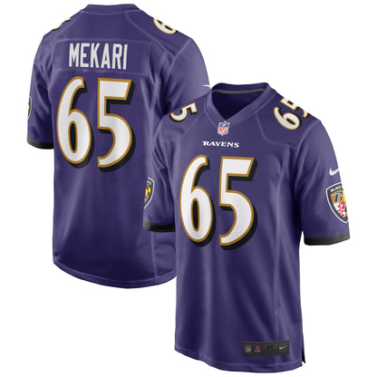 Patrick Mekari Baltimore Ravens Nike Game   Jersey - Purple