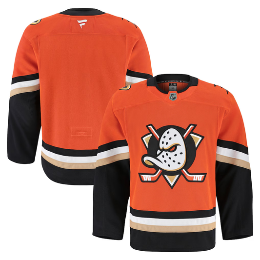 Men's Anaheim DucksOrange Home Breakaway Player Blank Jersey