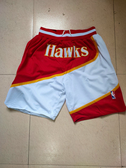 Atlanta Hawks Red Juston Retro Pocket Shorts