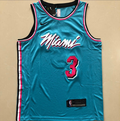 Miami Heat City Edition Dwayne Wade #3 Blue Jersey
