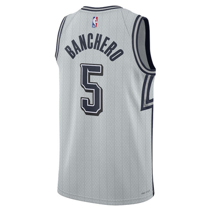 Unisex Orlando Magic Paolo Banchero Silver 2024/25 Swingman Jersey - City Edition