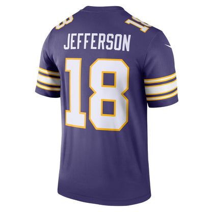 Justin Jefferson Minnesota Vikings Nike Classic Legend   Jersey - Purple