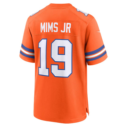 Marvin Mims Jr Denver Broncos Nike Mile High Collection 1977 Throwback   Game Jersey - Orange