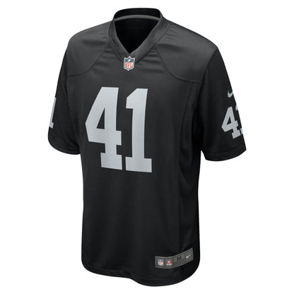 Robert Spillane Las Vegas Raiders Nike Game   Jersey - Black