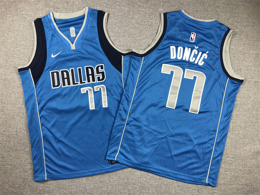 Youth Luka Dončić Dallas Mavericks #77 Embroidered  Jersey