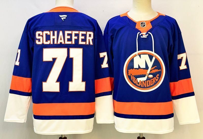 Men's New York Islanders Matthew Schaefer #71  Royal Player Jersey