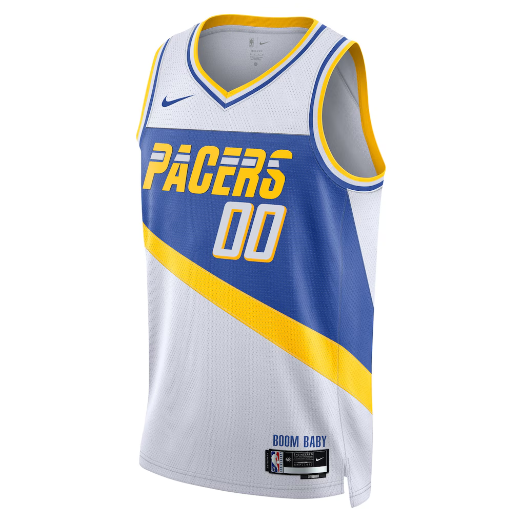 Indiana Pacers Nike White 2025/26 City Edition Swingman Custom Jersey
