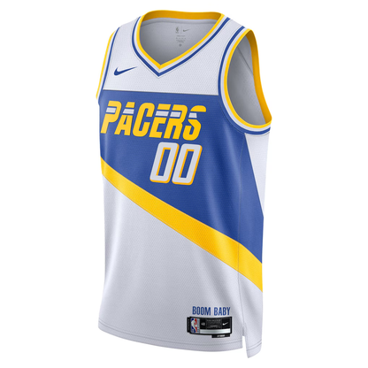 Indiana Pacers Nike White 2025/26 City Edition Swingman Custom Jersey