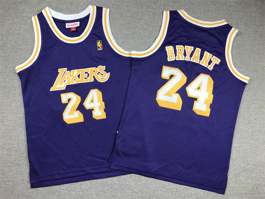 Youth Kobe Bryant Los Angeles Lakers #24  Embroidered  Jersey