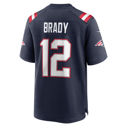 Tom Brady New England Patriots Nike Game Retired   Jersey - Navy