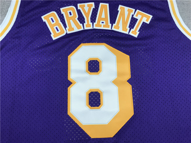 Kobe Bryant #8 Los Angeles Lakers 1996-97 Throwback Embroidered Jersey