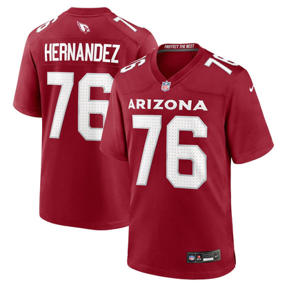 Will Hernandez Arizona Cardinals Nike Team Game Jersey -  Cardinal