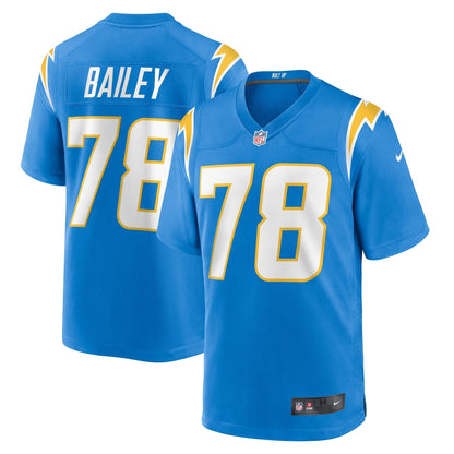 Zack Bailey Los Angeles Chargers Nike   Game Jersey - Powder Blue