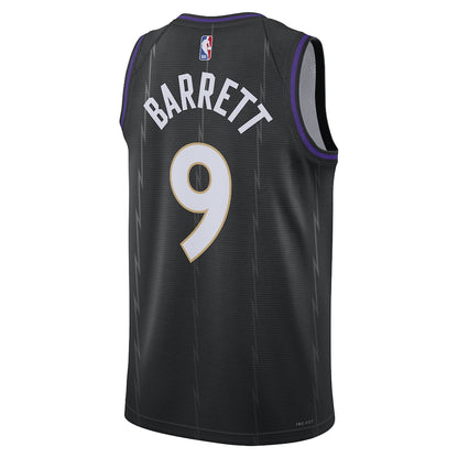 Unisex Toronto Raptors RJ Barrett Black 2024/25 Swingman Jersey - City Edition