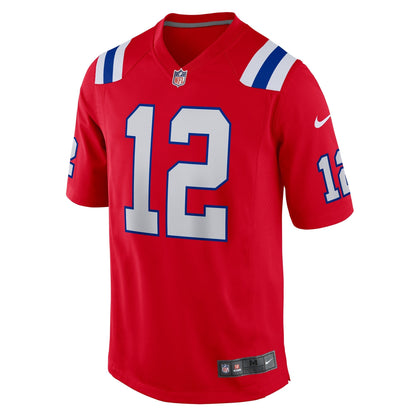 Tom Brady New England Patriots Nike Retired Game Jersey - Red