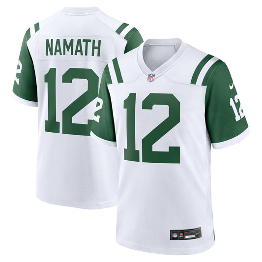 Joe Namath New York Jets Nike Classic Alternate Retired   Game Jersey - White