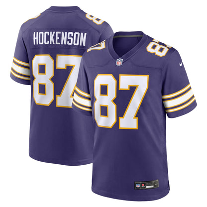 T.J. Hockenson Minnesota Vikings Nike Classic   Game Jersey - Purple