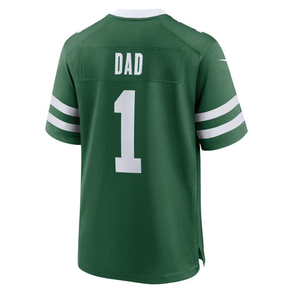 New York Jets Nike #1 Dad Game Jersey - Legacy Green