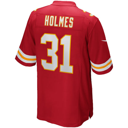 Priest Holmes Kansas City Chiefs Nike Game Retired   Jersey - Red