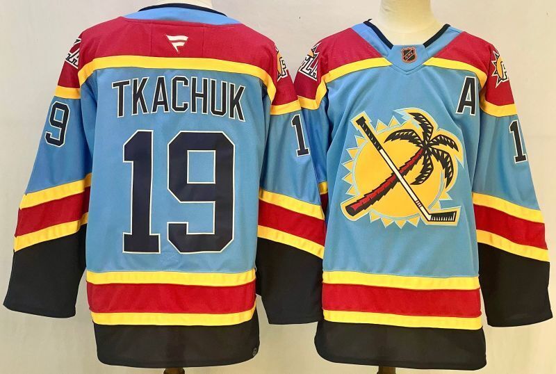 Men's Florida Panthers Matthew Tkachuk #19  Blue Player Jersey