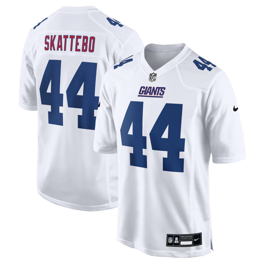 Men's New York Giants Cam Skattebo Nike White Fashion Game Jersey