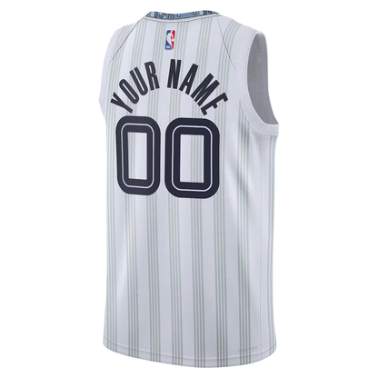 Memphis Grizzlies Nike White 2025/26 City Edition Swingman Custom Jersey