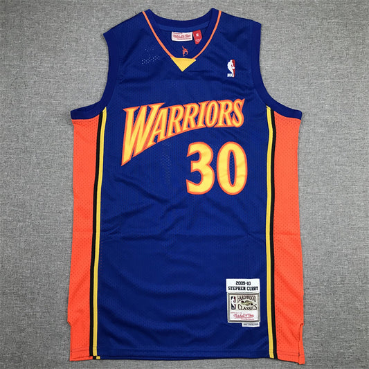 Golden State Warriors Stephen Curry #30 2009-10 Throwback - Embroidered