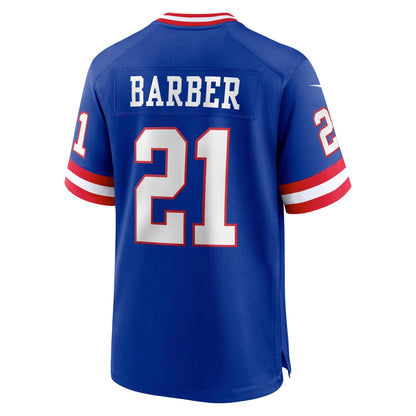 Tiki Barber New York Giants Nike Classic Retired   Game Jersey - Royal