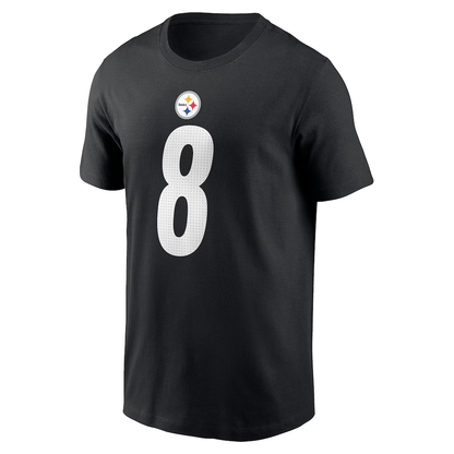 Men's Pittsburgh Steelers Aaron Rodgers Nike Black Name & Number T-Shirt