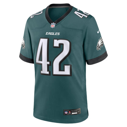 Oren Burks Philadelphia Eagles Nike  Game Jersey - Midnight Green