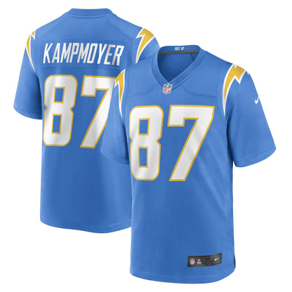 Hunter Kampmoyer Los Angeles Chargers Nike Game   Jersey - Powder Blue