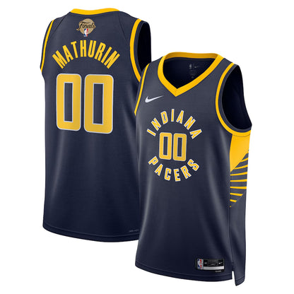 Indiana Pacers Bennedict Mathurin Nike Navy 2025 NBA Finals Swingman Jersey - Icon Edition