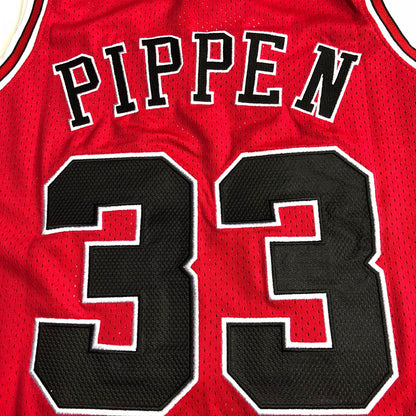 Chicago Bulls Scottie Pippen 33 Red Thorwback Jersey